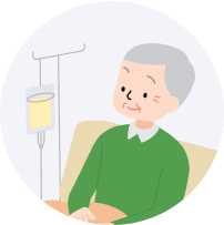 노인 병상 이미지